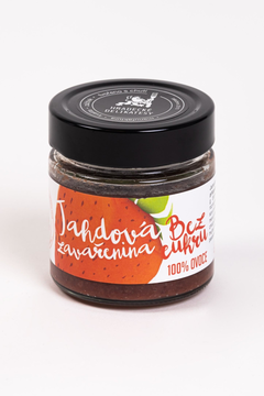 Jahodová zavařenina slazená rozinkami 190g Hradecké delikatesy 